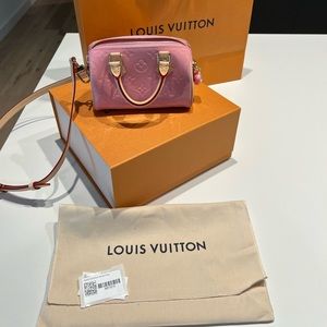 Louis Vuitton Nano Speedy in Mochi Pink
